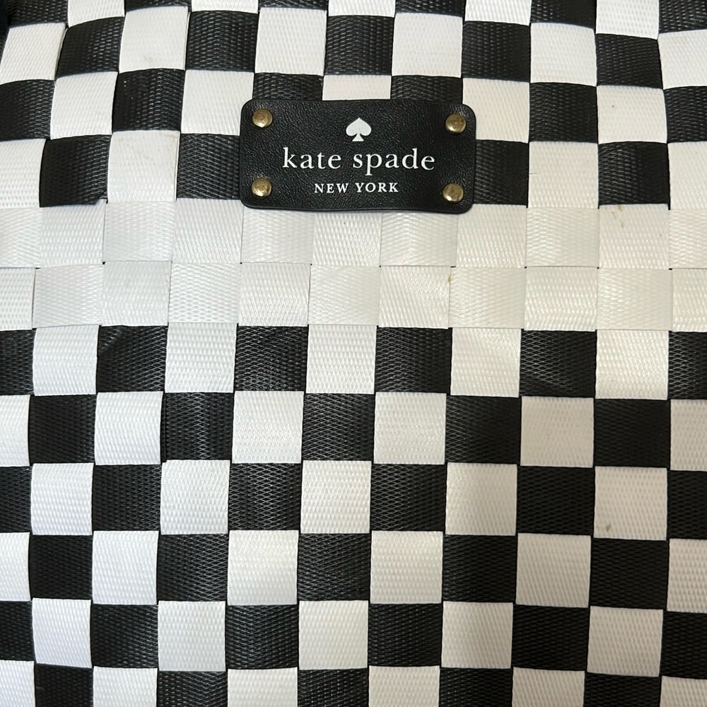 Kate Spade Basket Weave Straw Tote - Picture 3 of 9